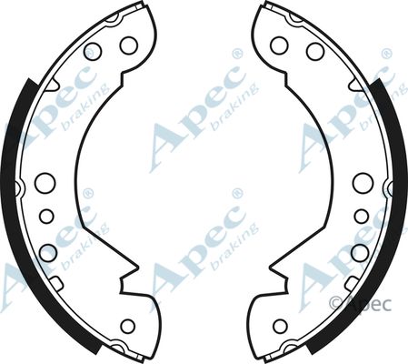 APEC BRAKING stabdžių trinkelių komplektas SHU144